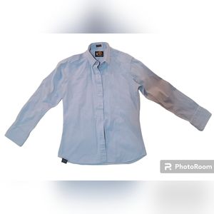 VTG Kenny Rogers By Karman Women's Western Collection Light Blue Shirt Size M